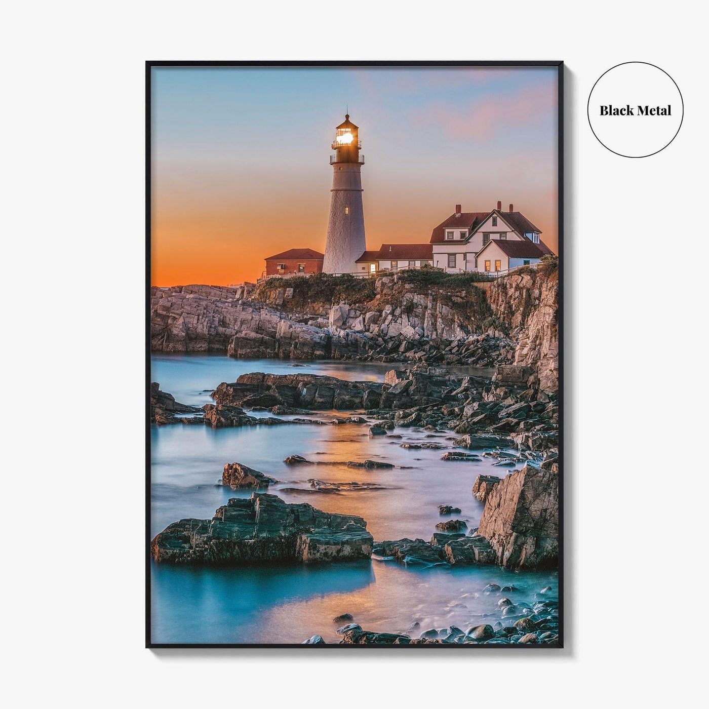 Portland Head Light Fine Art Photo Print, Cape Elizabeth Maine, USA Poster