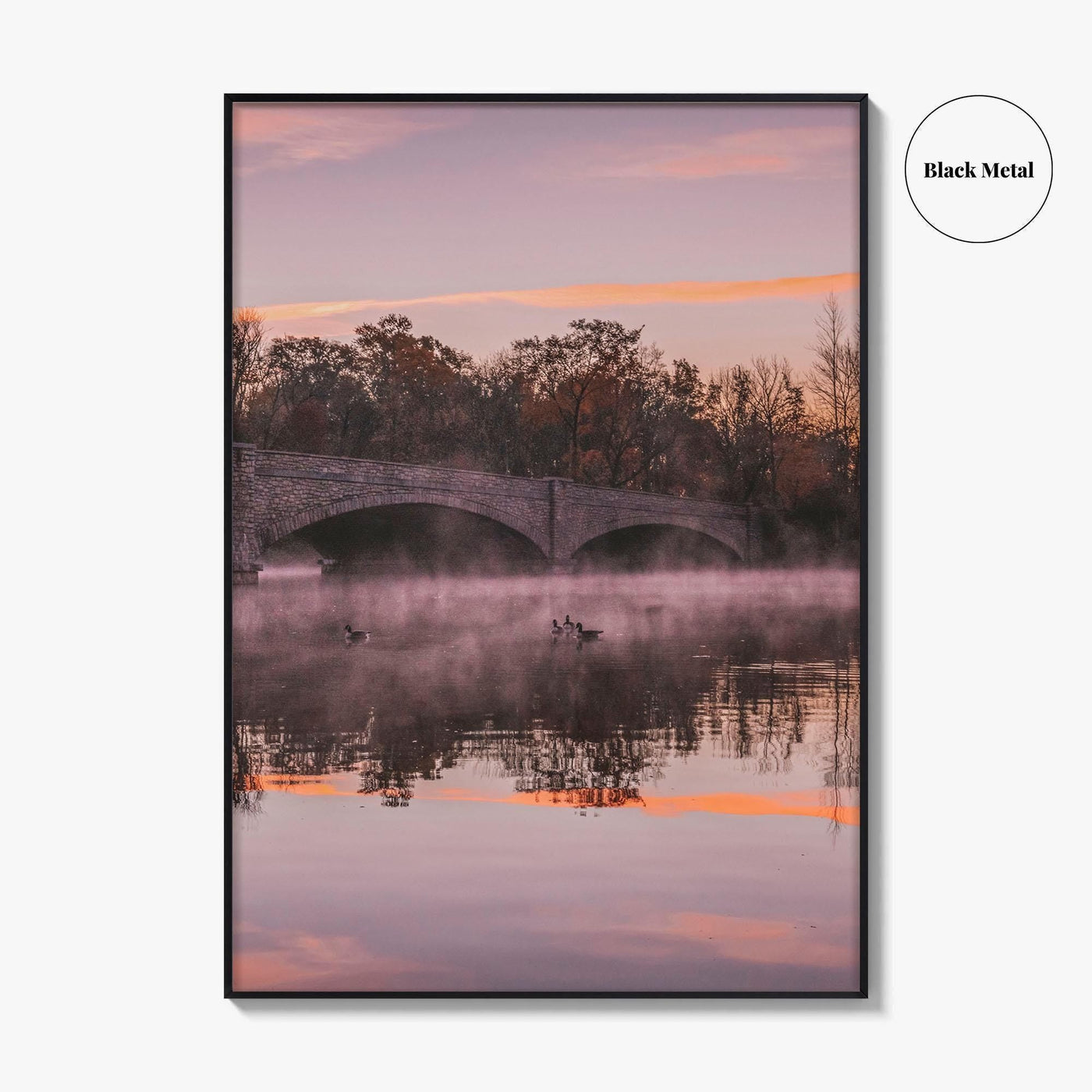 Princeton Fine Art Photo Print, Carnegie Lake Bridge, New Jersey Wall Decor Poster USA