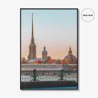 Saint Petersburg Fine Art Photo Print, Peter and Paul Cathedral, Hare Island, Russia Poster