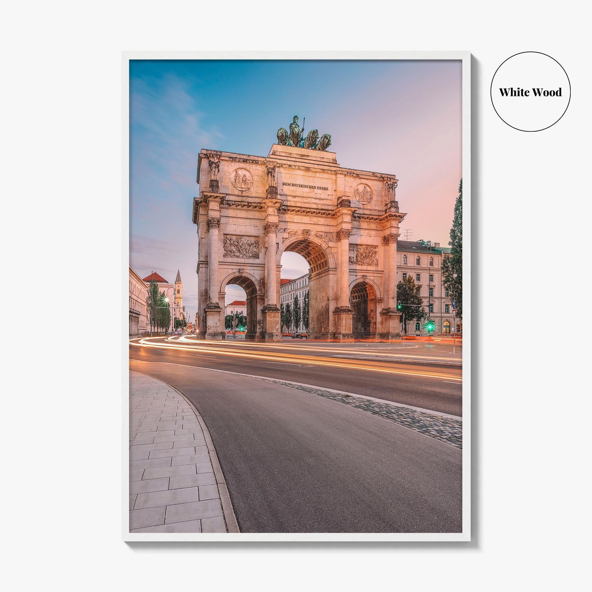 Munich Fine Art Photo Print, Bavaria Germany Wall Decor Poster, München Siegestor