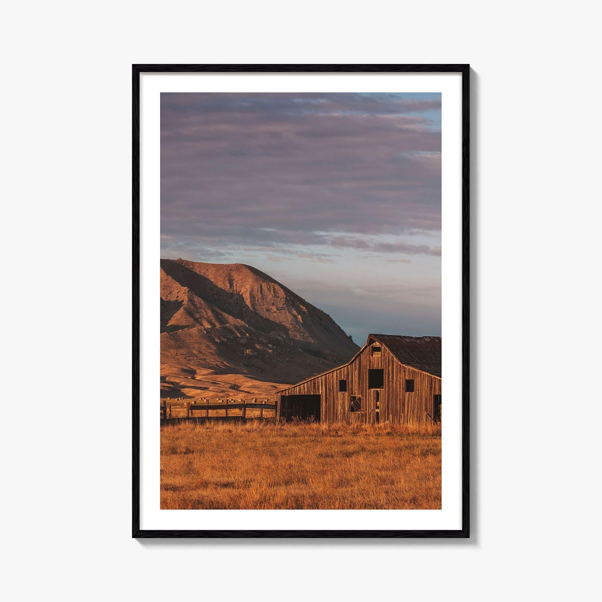 Bear Butte South Dakota Fine Art Photo Print, Sturgis, USA, Barn Poster