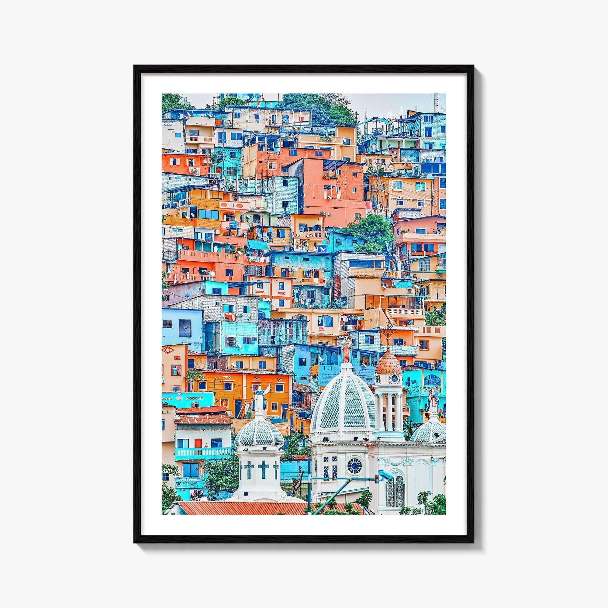 Guayaquil Fine Art Photo Print, Las Peñas, Santa Ana Hill, Ecuador Poster