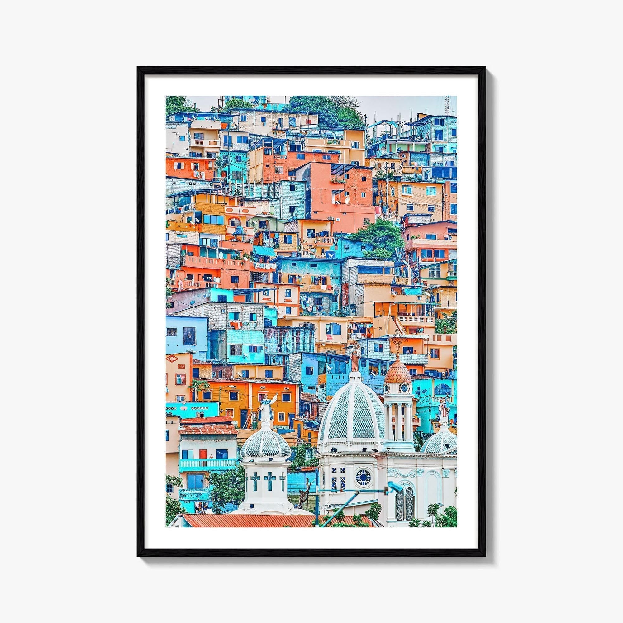 Guayaquil Fine Art Photo Print, Las Peñas, Santa Ana Hill, Ecuador Poster