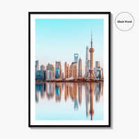 Shanghai Skyline Fine Art Photo Print, Wall Poster, Pudong, China