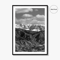 Ojai Black and White Fine Art Photo Print, Topa Topa Bluffs, California Poster