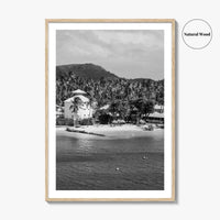Martinique Black and White Fine Art Photo Print, Caribbean French Antilles Poster