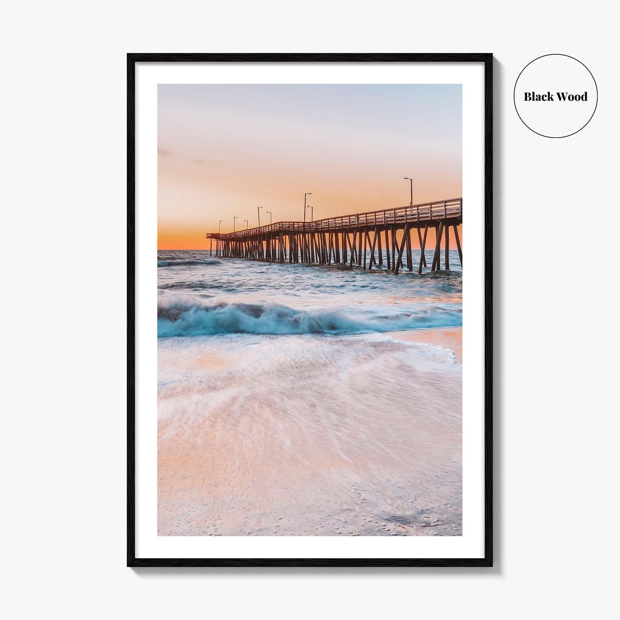 Virginia Beach Fine Art Photo Print, Fishing Pier, VA, USA, Wall Decor, Poster