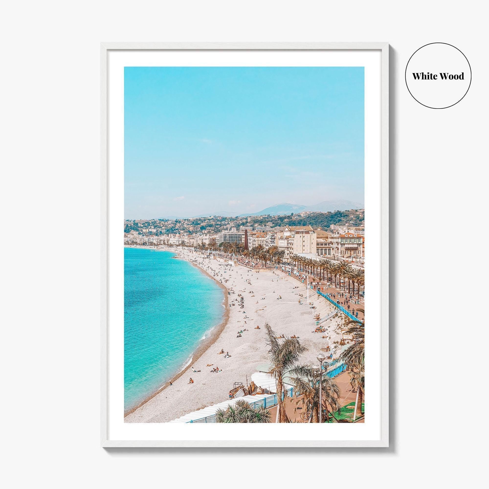 Nice Fine Art Photo Print, Cote d'Azur, French Riviera, France Wall Poster, Mediterranean Beach