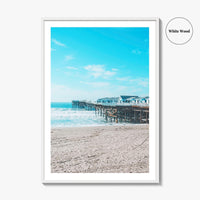 Pacific Beach Fine Art Photo Print, Crystal Pier, San Diego, California Wall Poster