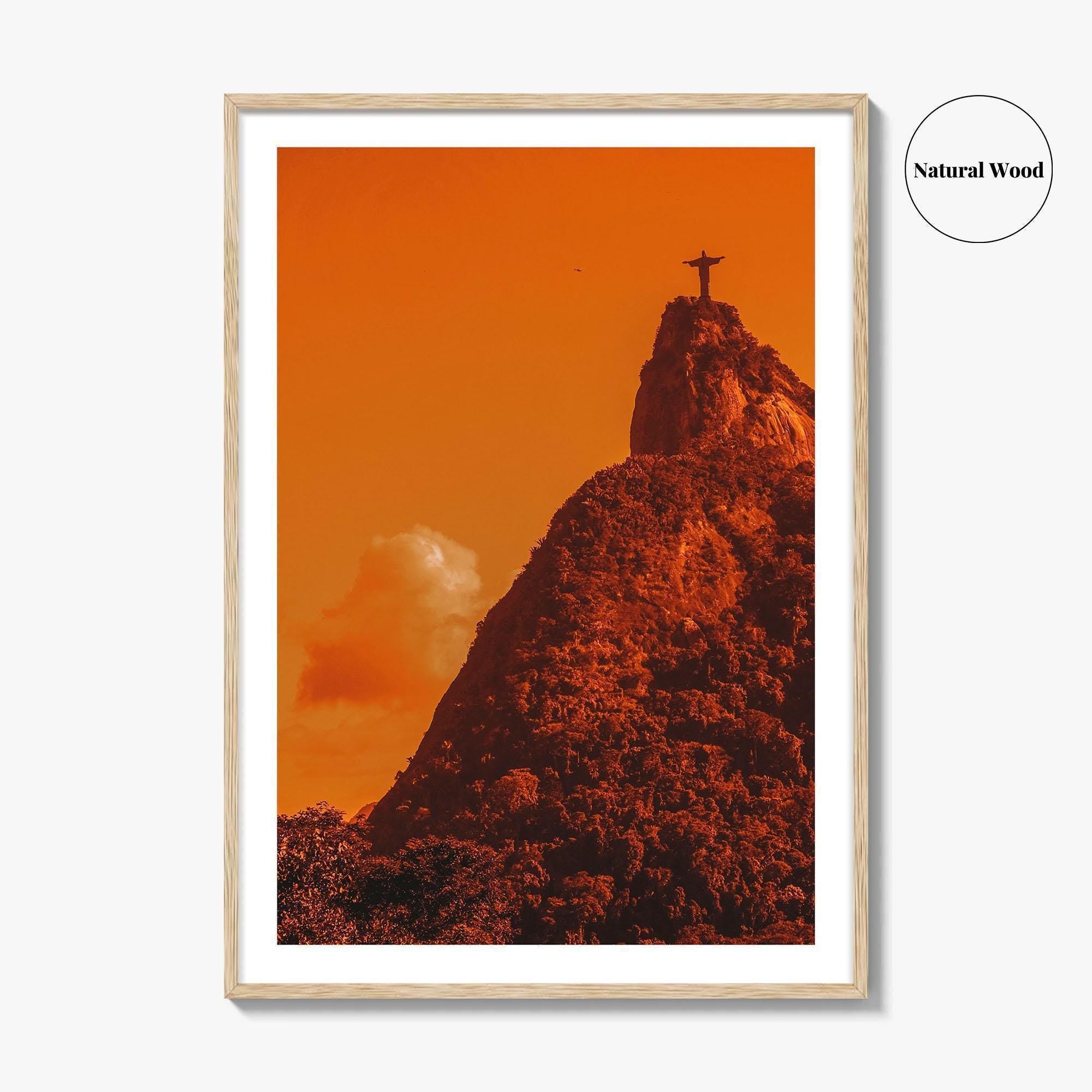 Rio de Janeiro Fine Art Photo Print, Christ the Redeemer, Brazil, Wall Decor Poster