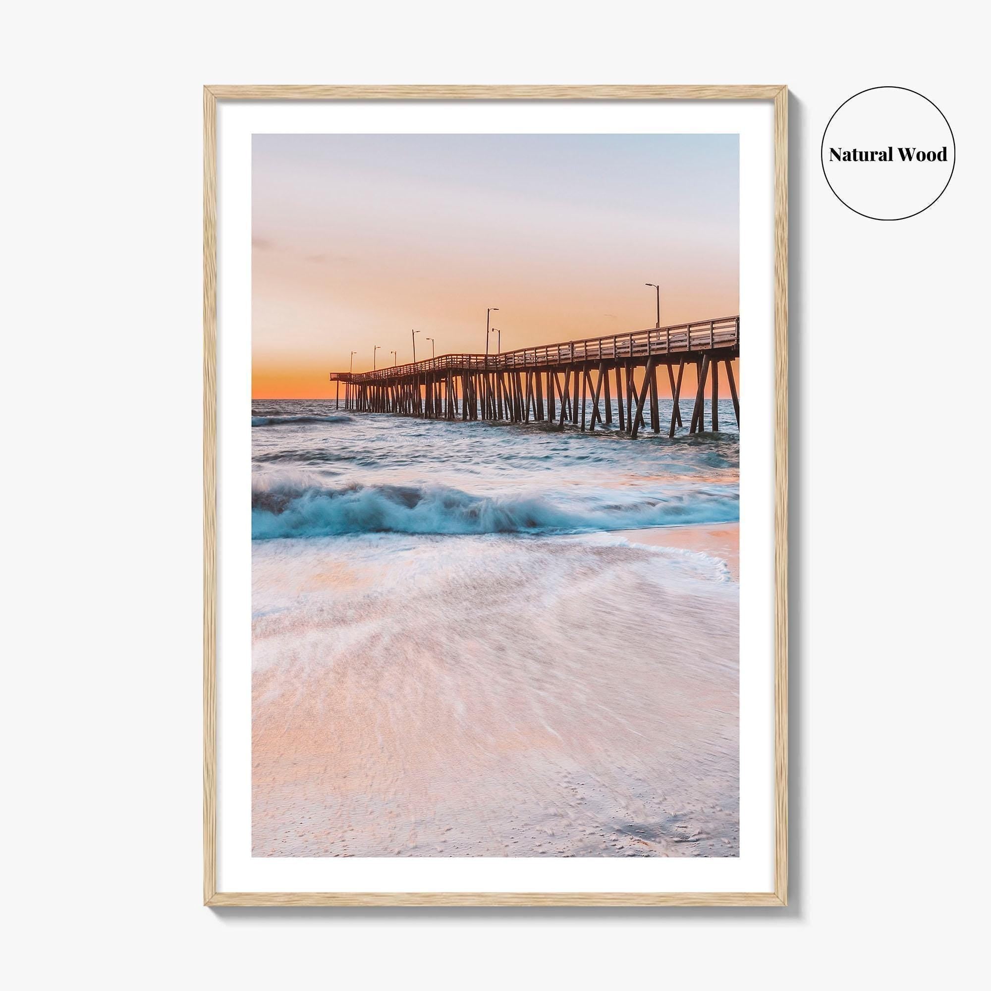 Virginia Beach Fine Art Photo Print, Fishing Pier, VA, USA, Wall Decor, Poster