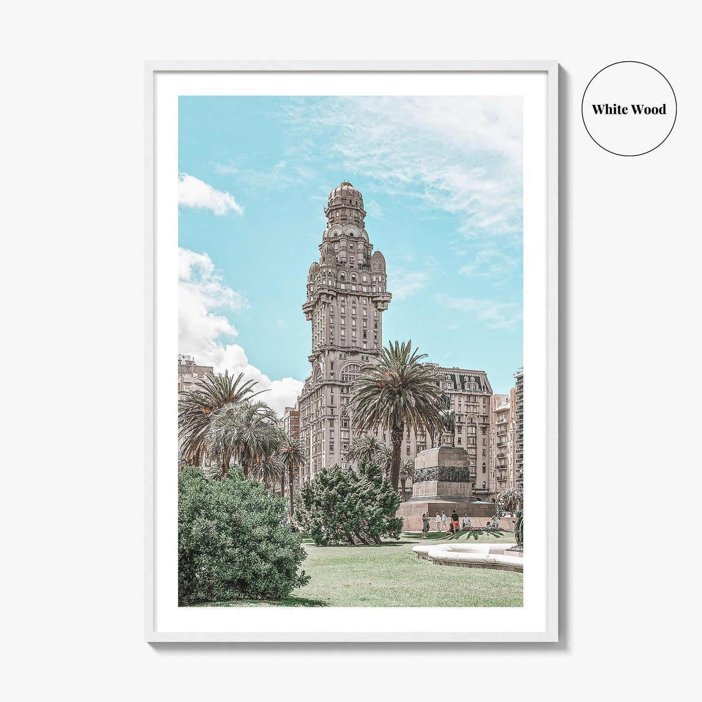 Montevideo Fine Art Photo Print, Plaza Independencia, Palacio Salvo, Uruguay Wall Poster