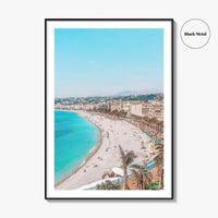Nice Fine Art Photo Print, Cote d'Azur, French Riviera, France Wall Poster, Mediterranean Beach