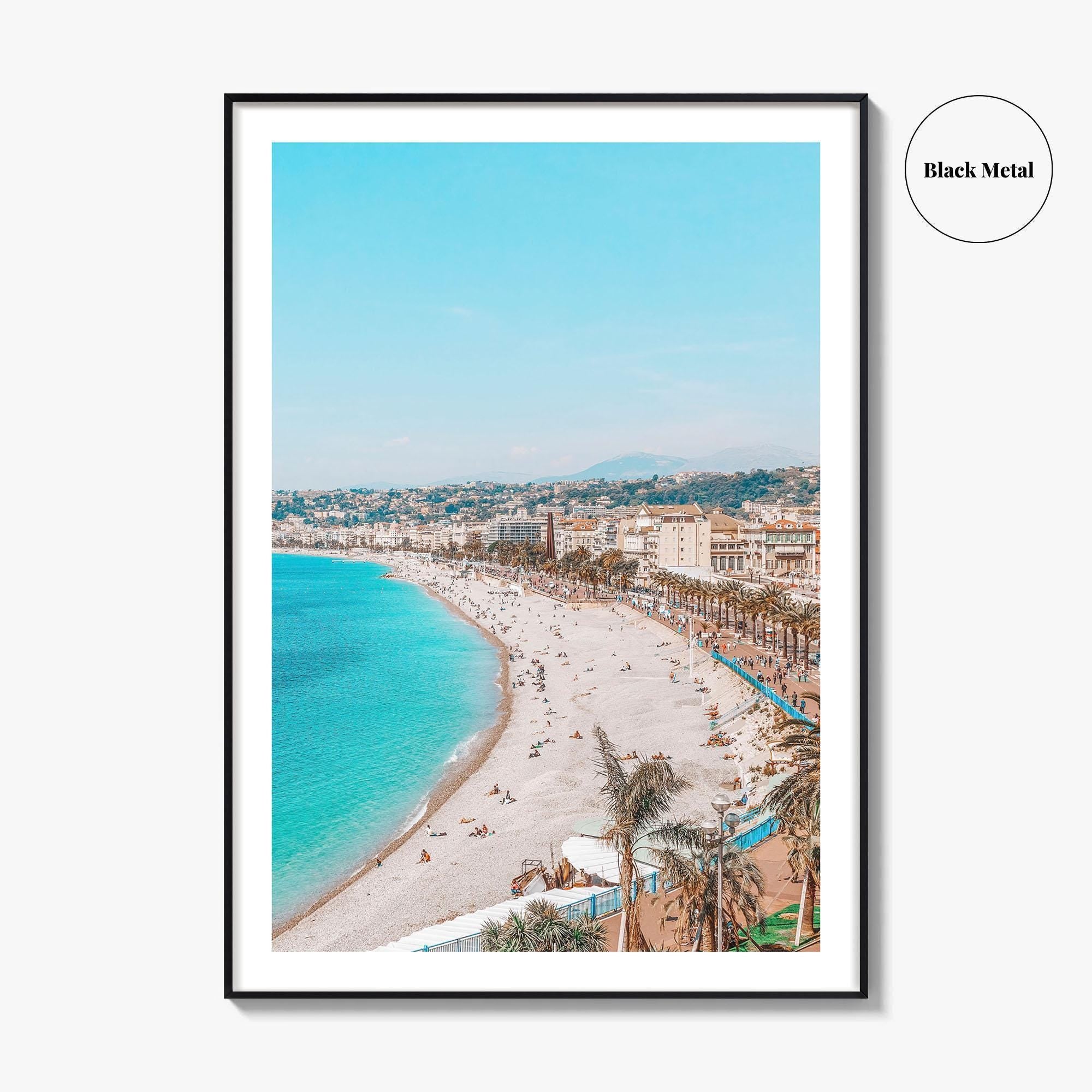 Nice Fine Art Photo Print, Cote d'Azur, French Riviera, France Wall Poster, Mediterranean Beach
