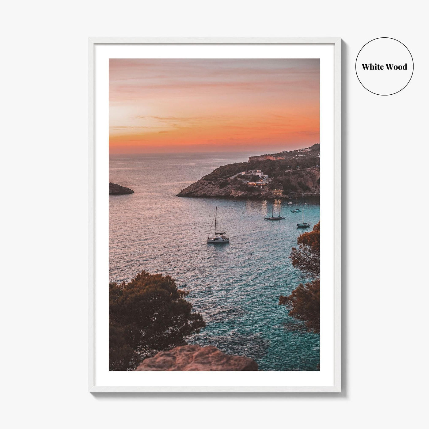 Ibiza Fine Art Photo Print, Balearic Islands Spain, Boat Sea Poster