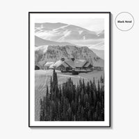 Sun Valley Black and White Fine Art Photo Print, Idaho, Ketchum, USA Wall Decor