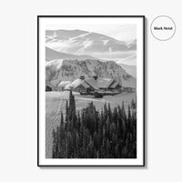 Sun Valley Black and White Fine Art Photo Print, Idaho, Ketchum, USA Wall Decor