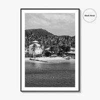 Martinique Black and White Fine Art Photo Print, Caribbean French Antilles Poster