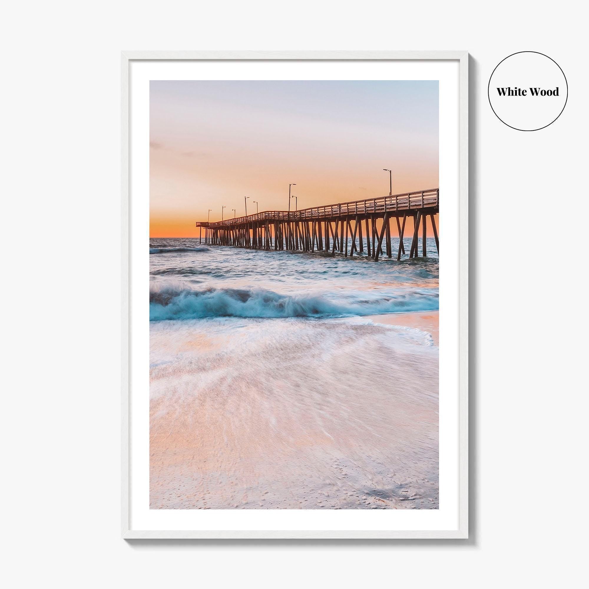 Virginia Beach Fine Art Photo Print, Fishing Pier, VA, USA, Wall Decor, Poster