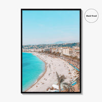 Nice Fine Art Photo Print, Cote d'Azur, French Riviera, France Wall Poster, Mediterranean Beach