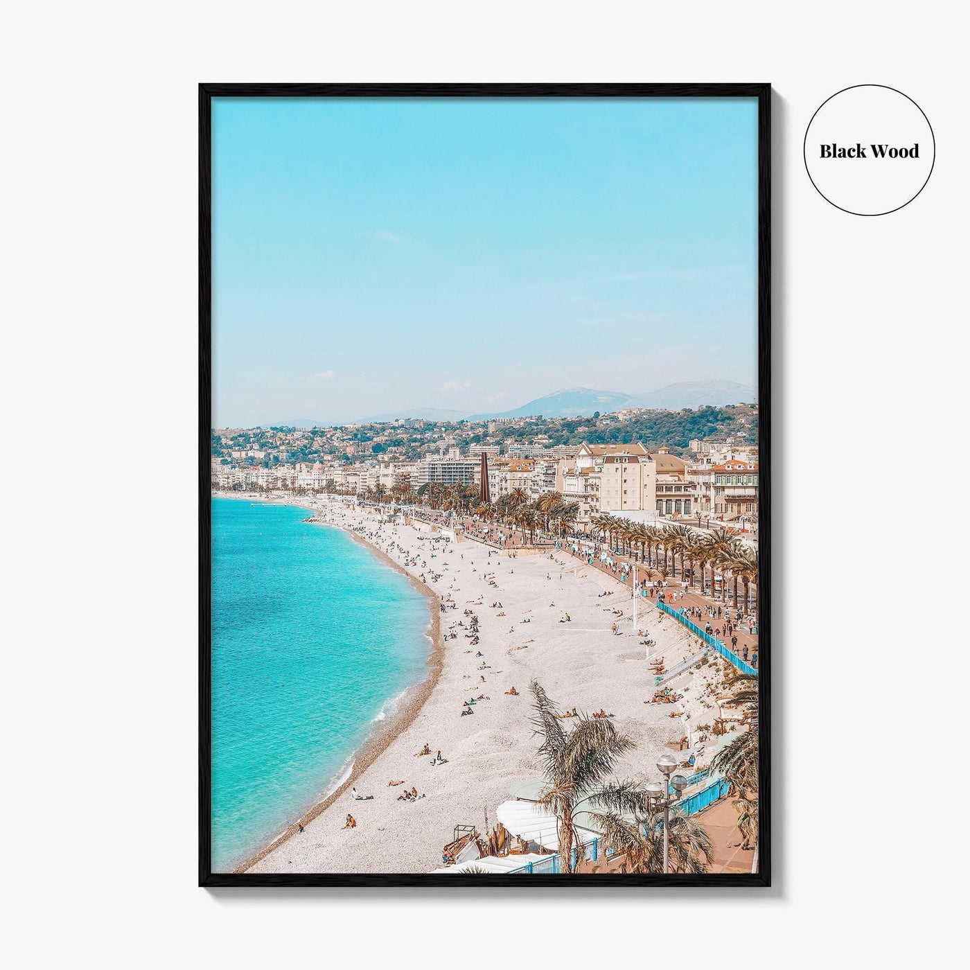 Nice Fine Art Photo Print, Cote d'Azur, French Riviera, France Wall Poster, Mediterranean Beach