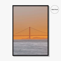 San Francisco Bay Area Golden Fine Art Photo Print, California Wall Poster, USA, SF