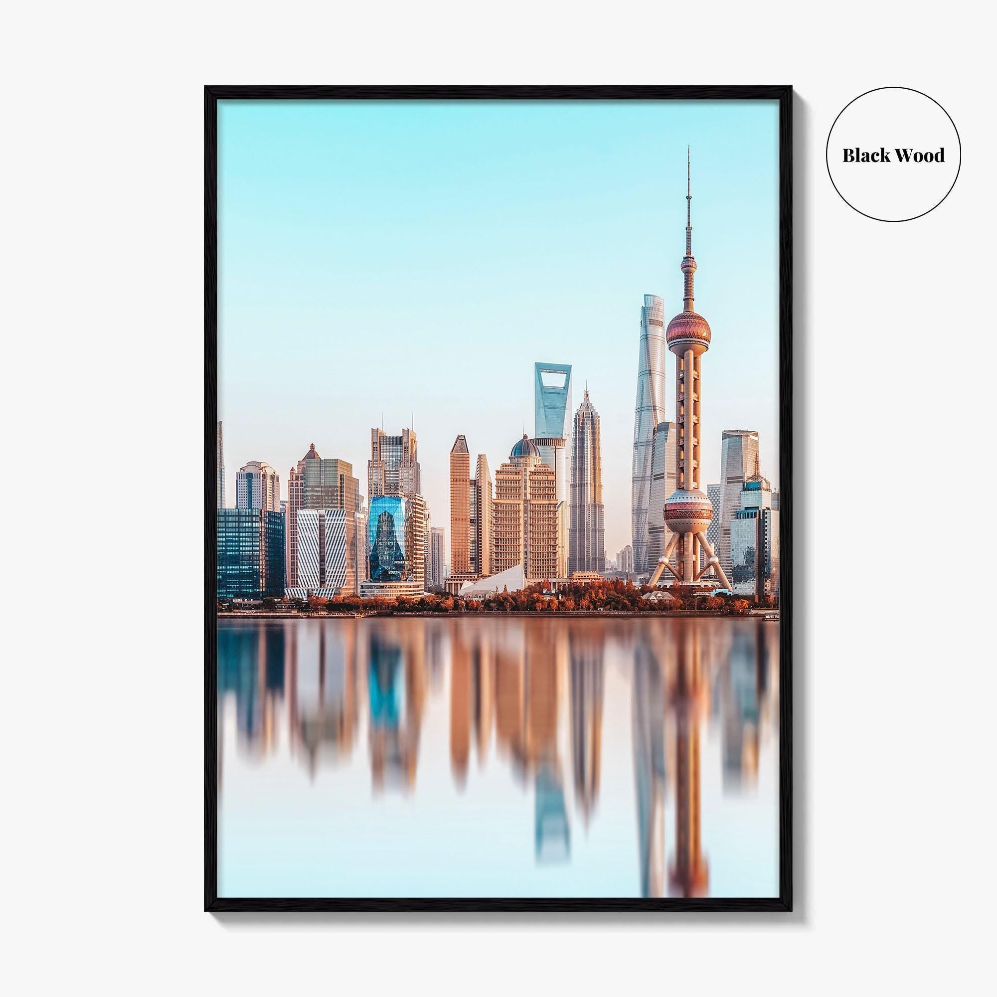 Shanghai Skyline Fine Art Photo Print, Wall Poster, Pudong, China