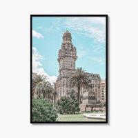 Montevideo Fine Art Photo Print, Plaza Independencia, Palacio Salvo, Uruguay Wall Poster