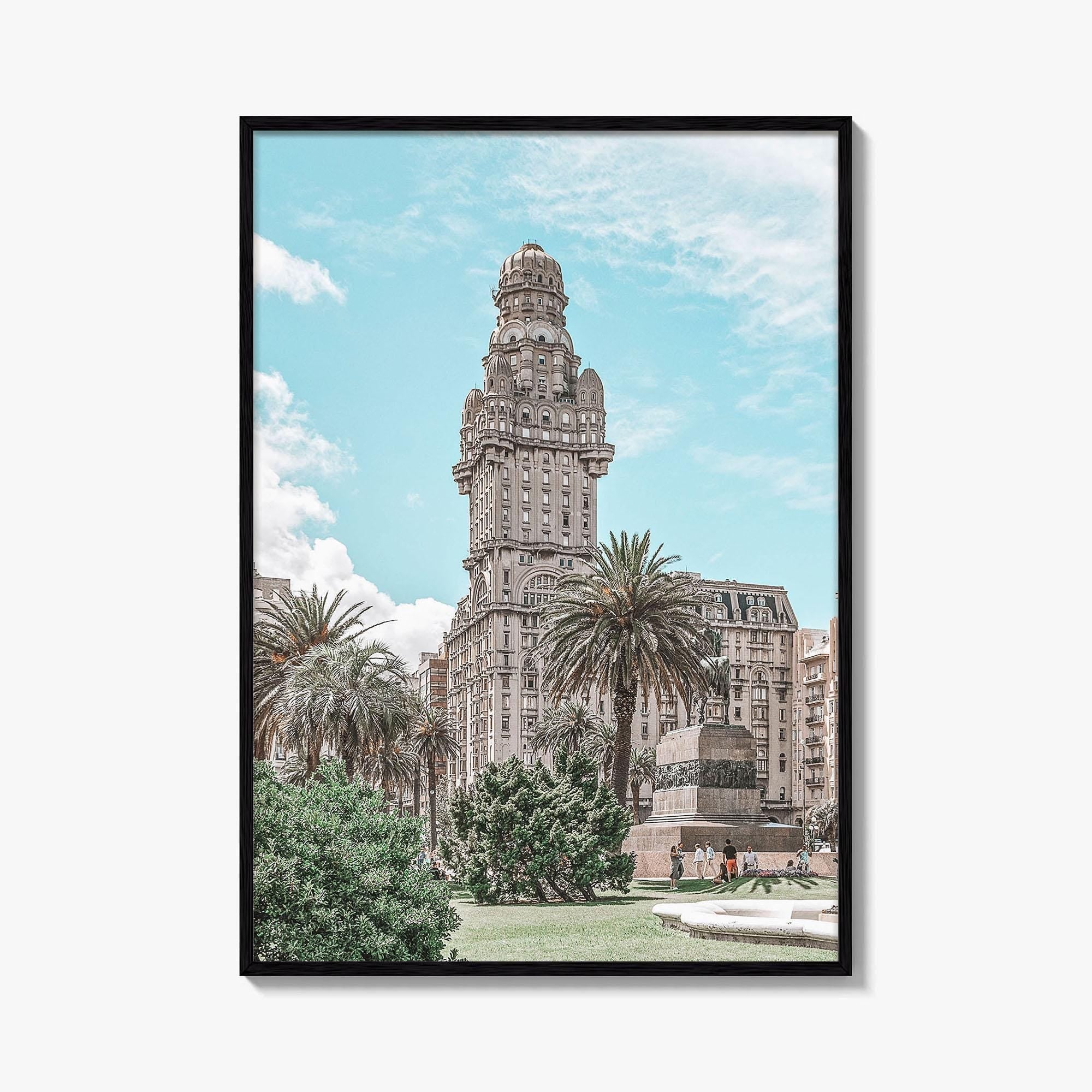 Montevideo Fine Art Photo Print, Plaza Independencia, Palacio Salvo, Uruguay Wall Poster