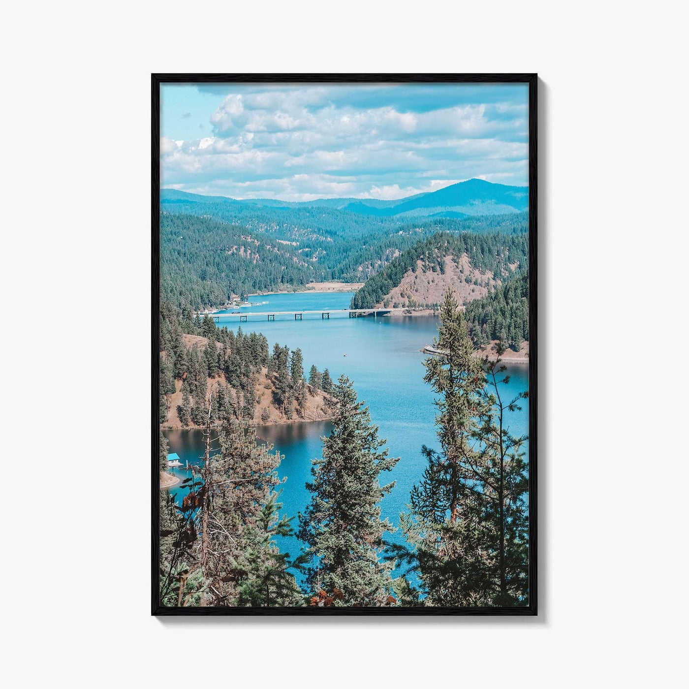 Lake Coeur d'Alene Fine Art Photo Print, Idaho USA Wall Decor Poster