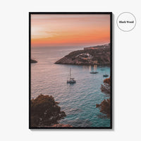 Ibiza Fine Art Photo Print, Balearic Islands Spain, Boat Sea Poster