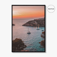 Ibiza Fine Art Photo Print, Balearic Islands Spain, Boat Sea Poster