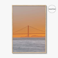 San Francisco Bay Area Golden Fine Art Photo Print, California Wall Poster, USA, SF