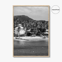 Martinique Black and White Fine Art Photo Print, Caribbean French Antilles Poster