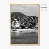 Martinique Black and White Fine Art Photo Print, Caribbean French Antilles Poster