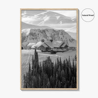 Sun Valley Black and White Fine Art Photo Print, Idaho, Ketchum, USA Wall Decor
