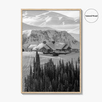 Sun Valley Black and White Fine Art Photo Print, Idaho, Ketchum, USA Wall Decor