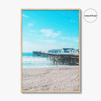 Pacific Beach Fine Art Photo Print, Crystal Pier, San Diego, California Wall Poster