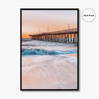 Virginia Beach Fine Art Photo Print, Fishing Pier, VA, USA, Wall Decor, Poster
