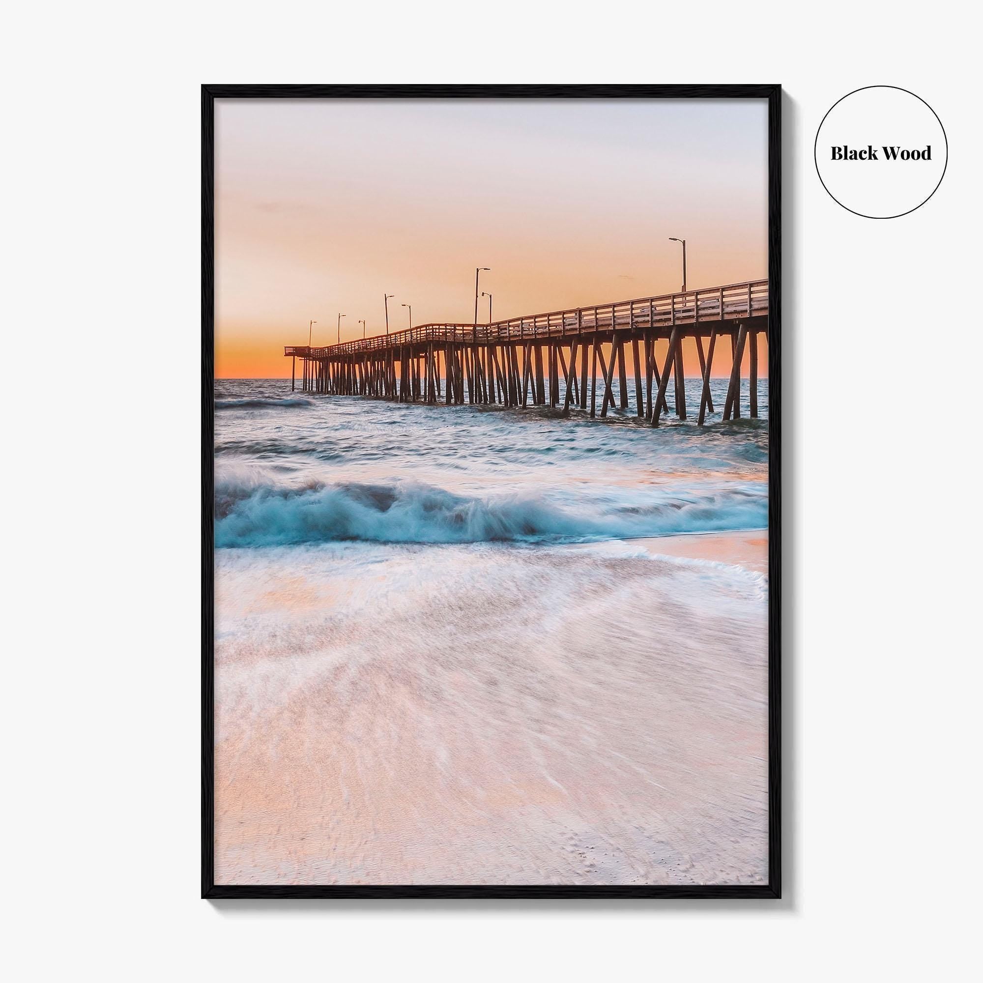 Virginia Beach Fine Art Photo Print, Fishing Pier, VA, USA, Wall Decor, Poster