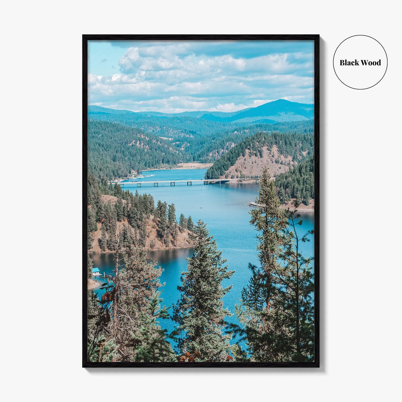 Lake Coeur d'Alene Fine Art Photo Print, Idaho USA Wall Decor Poster