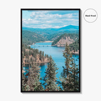 Lake Coeur d'Alene Fine Art Photo Print, Idaho USA Wall Decor Poster
