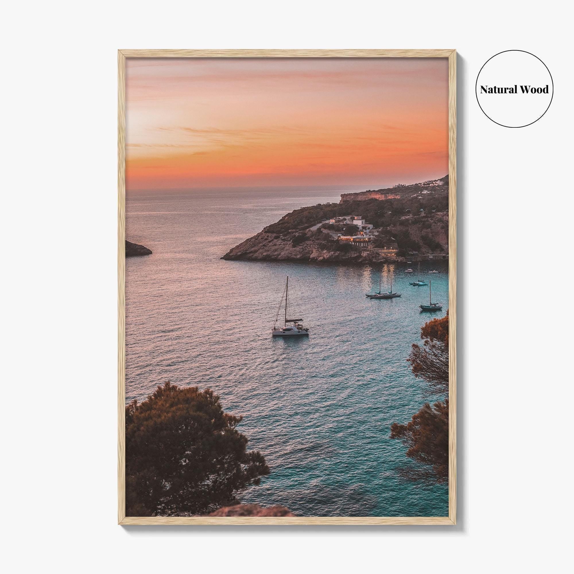Ibiza Fine Art Photo Print, Balearic Islands Spain, Boat Sea Poster