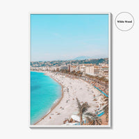 Nice Fine Art Photo Print, Cote d'Azur, French Riviera, France Wall Poster, Mediterranean Beach
