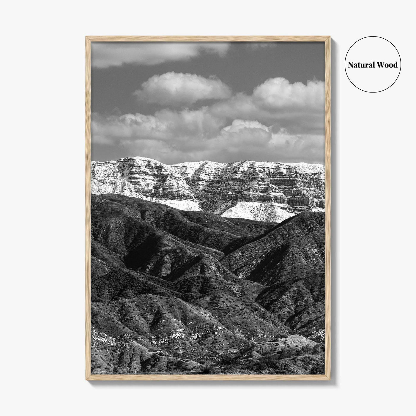 Ojai Black and White Fine Art Photo Print, Topa Topa Bluffs, California Poster