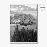Sun Valley Black and White Fine Art Photo Print, Idaho, Ketchum, USA Wall Decor
