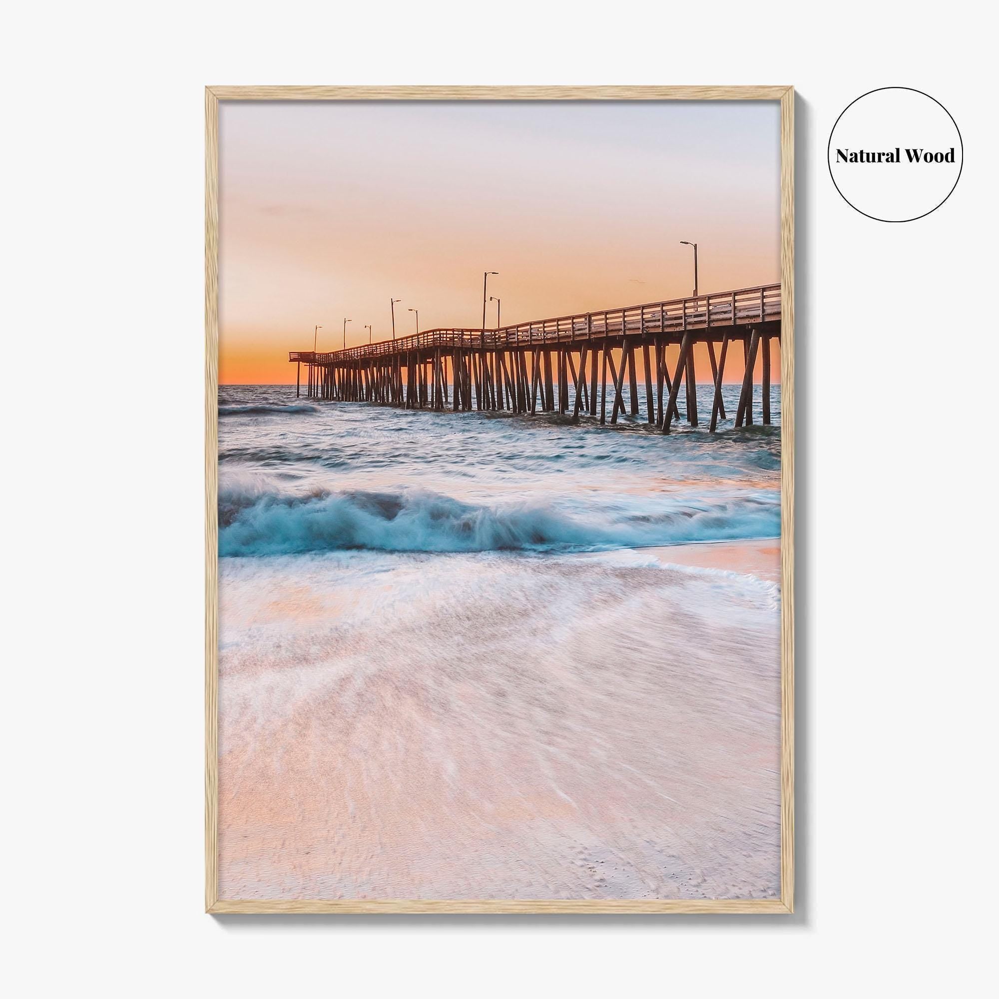 Virginia Beach Fine Art Photo Print, Fishing Pier, VA, USA, Wall Decor, Poster