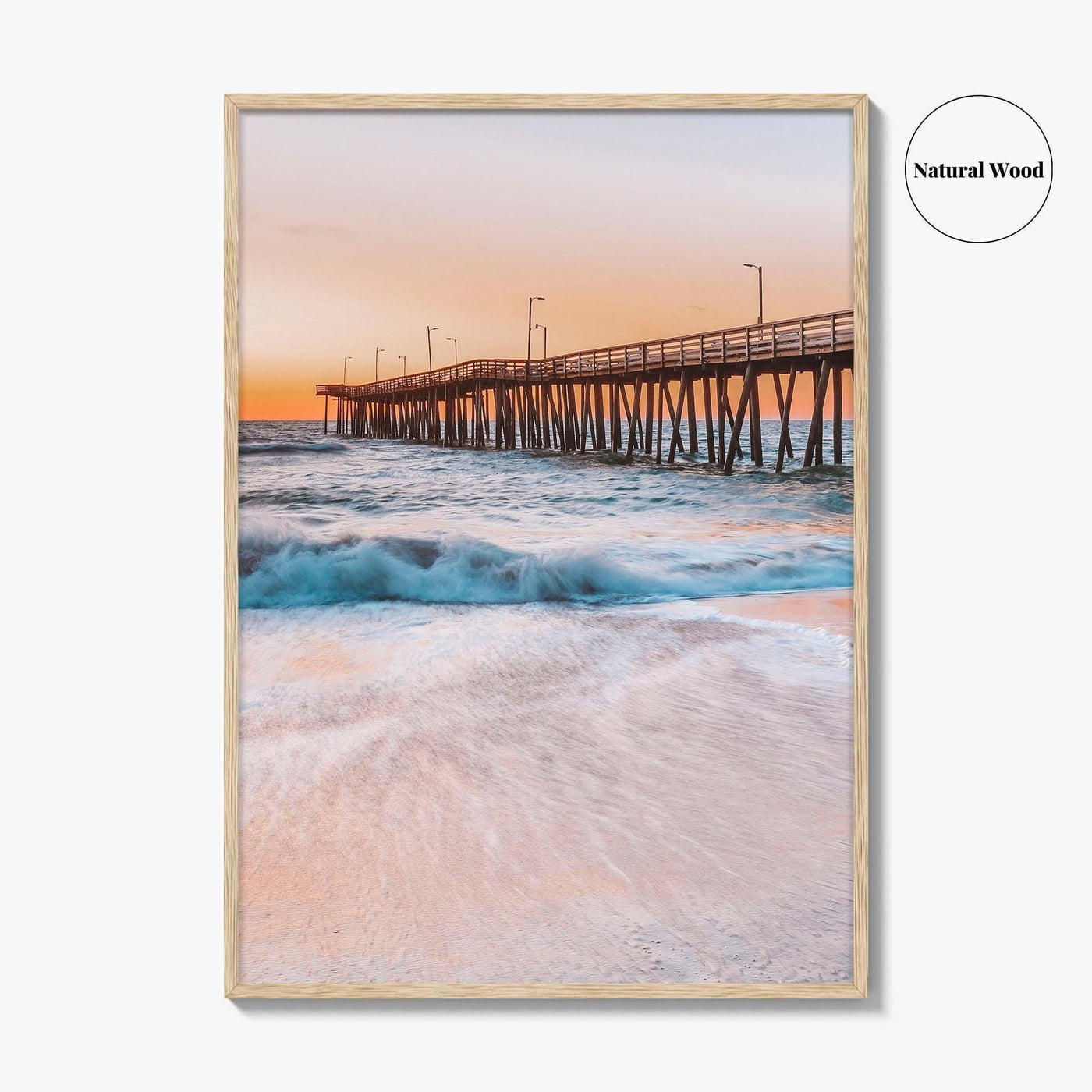 Virginia Beach Fine Art Photo Print, Fishing Pier, VA, USA, Wall Decor, Poster