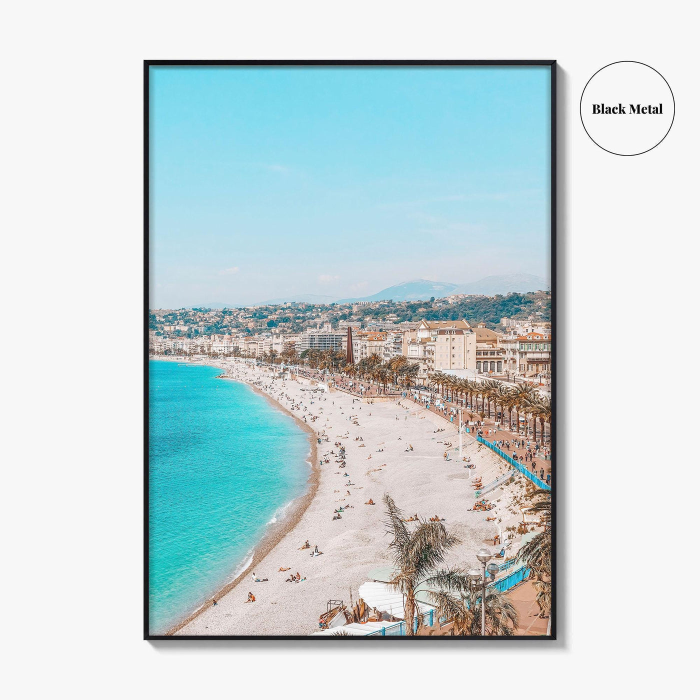 Nice Fine Art Photo Print, Cote d'Azur, French Riviera, France Wall Poster, Mediterranean Beach