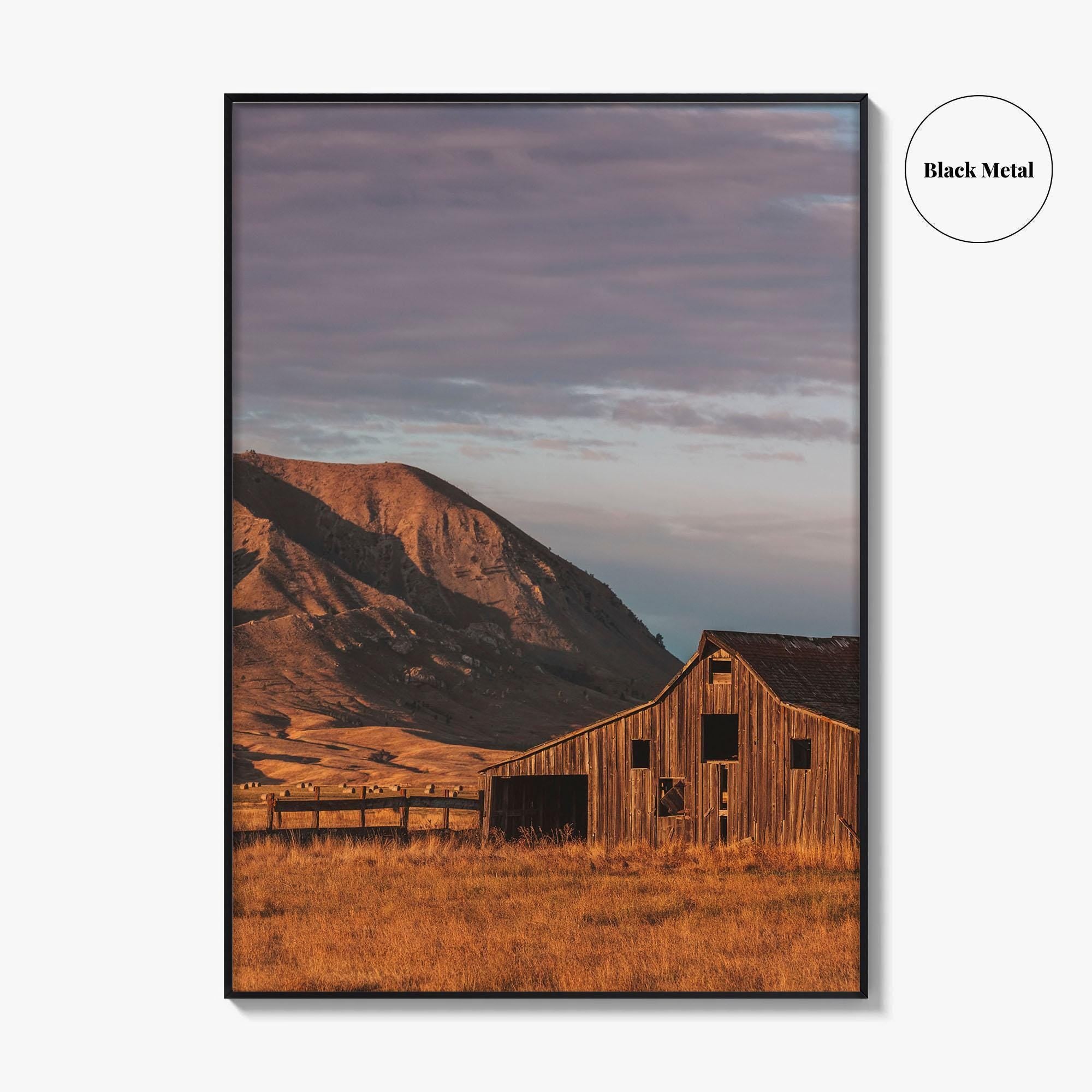Bear Butte South Dakota Fine Art Photo Print, Sturgis, USA, Barn Poster